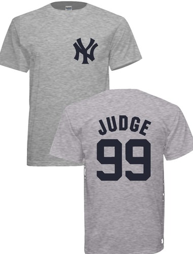 YOUTH AARON JUDGE NEW YORK YANKEES T-SHIRT NAVY or Gray FREE SHIPPING - Picture 4 of 4