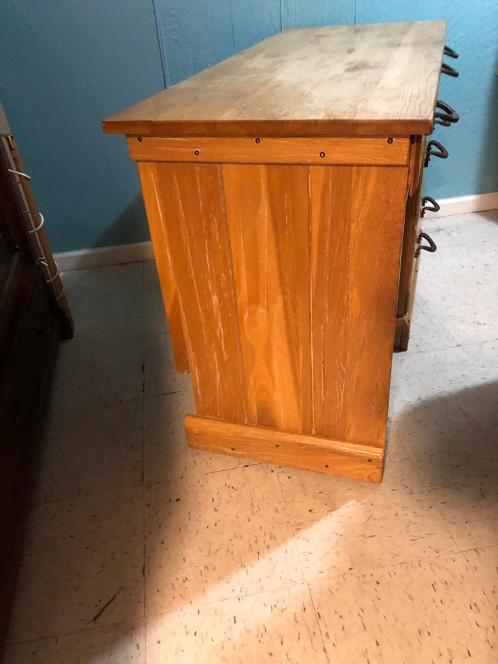 Brandt Ranch Roble Escritorio Herradura Tiradores Vaquero Western Foto 4 de 4