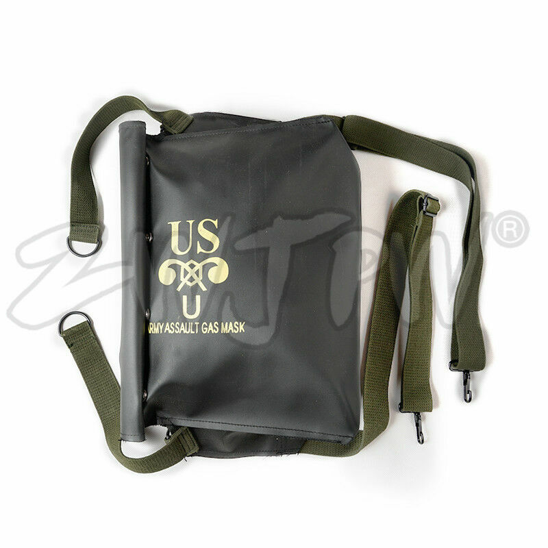 WW2 US ARMY NORMANDY D-DAY M5 M7 GAS MASK BAG PACK CARRIER CLASSICAL ...