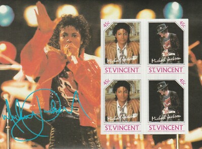 Block Michael Jackson St.Vincent ungezähnt postfrisch 150