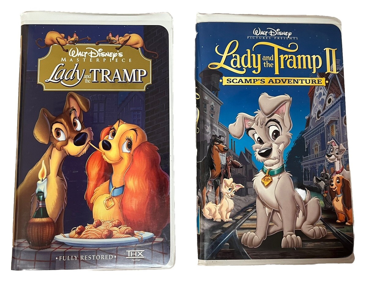 Walt Disney Lady And The Tramp 1 & 2 VHS Set | eBay