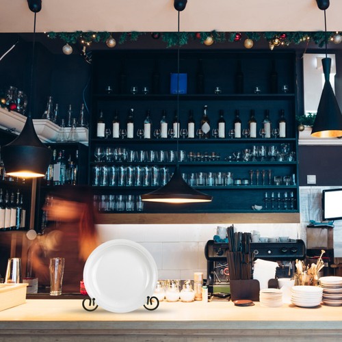 Placa de hierro caballete de hierro placa exhibición arte foto soporte - Imagen 3 de 9