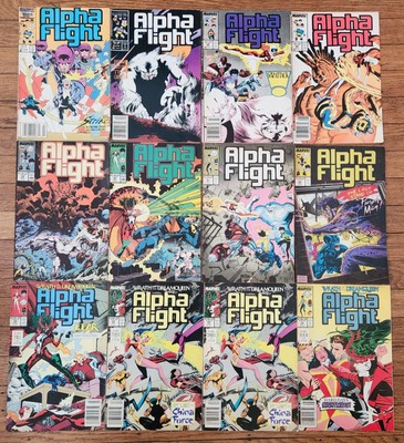 Marvel Comics Alpha Flight Lot of 12 (1986-1989)