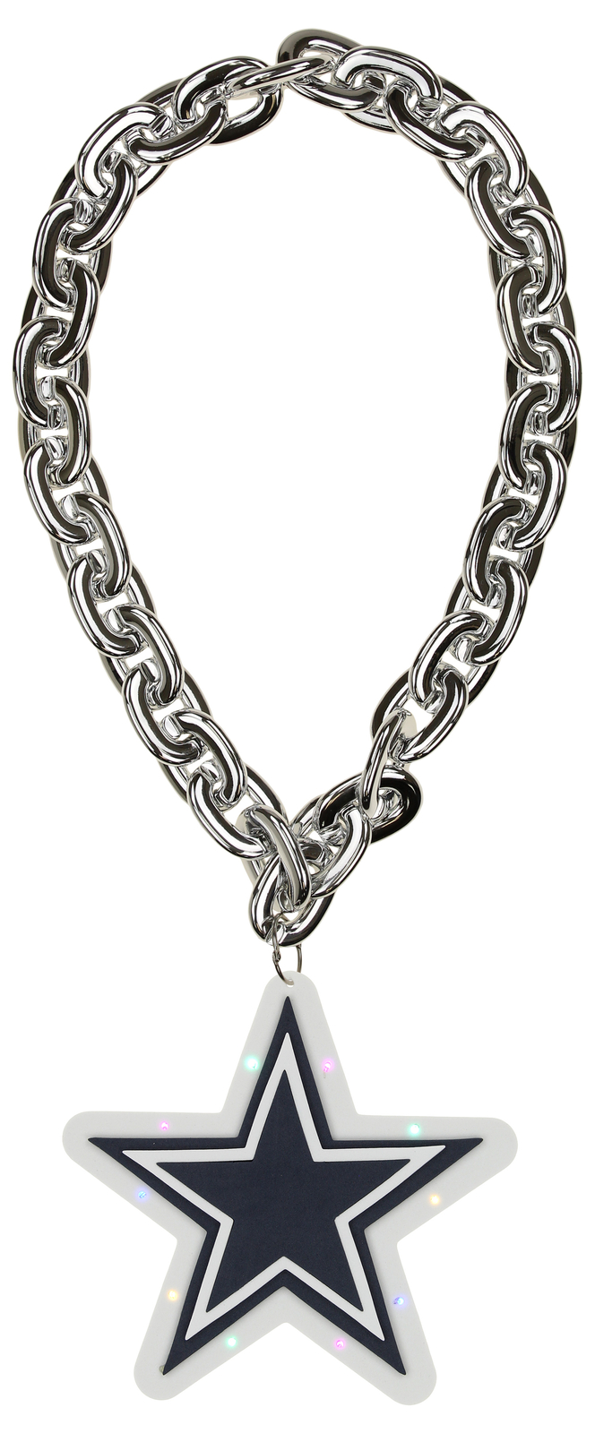 Светящаяся цепочка с большим логотипом команды FOCO NFL Dallas Cowboys