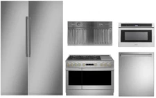 Monogram Package with 30" Column Refrigerator, 24" Column Freezer and 48" Range