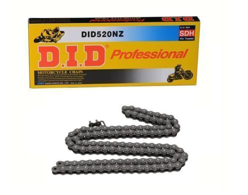 Chaîne DID 520 NZ 108 maillons solution anti casse pour moto tout terrain