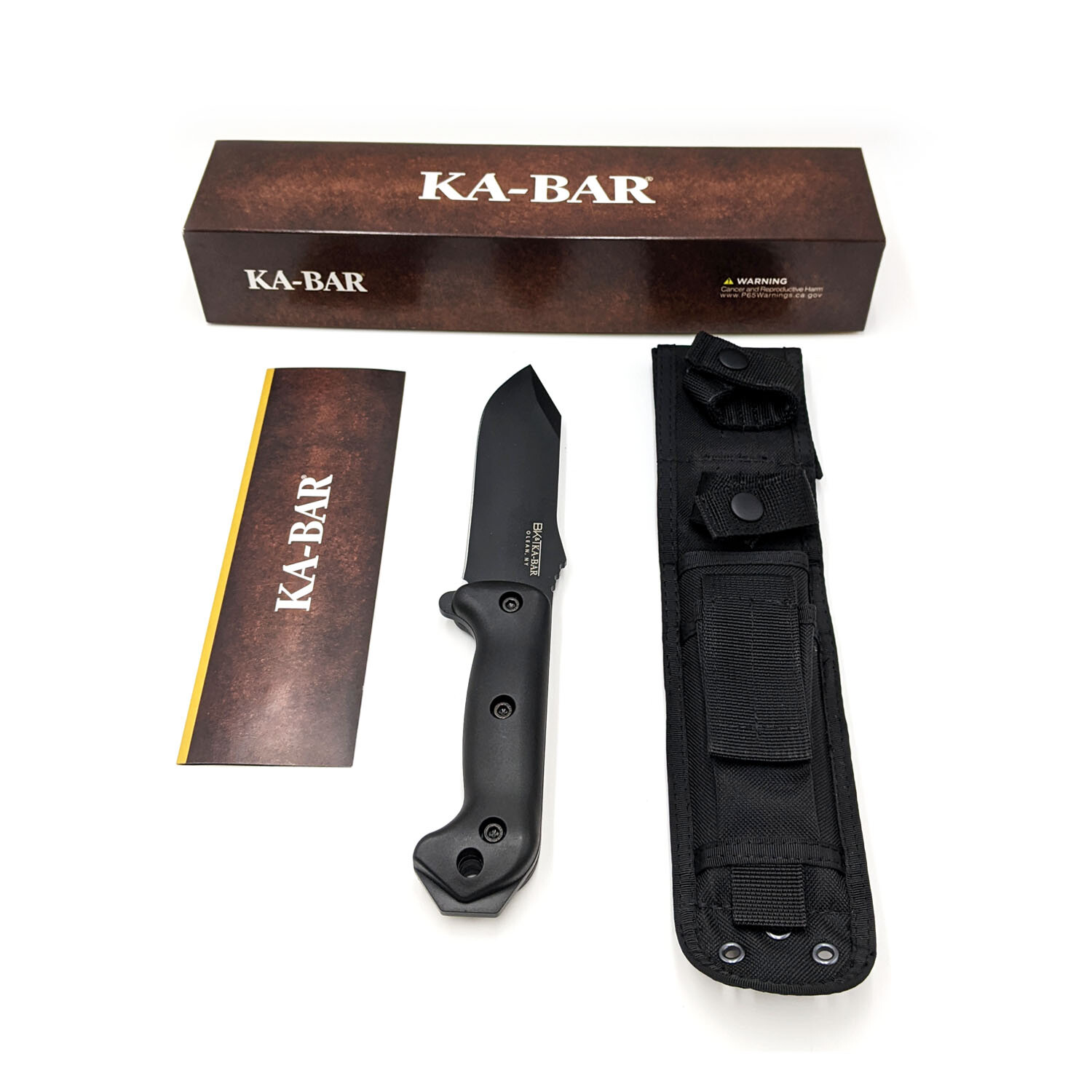 KABAR BK10 Becker Crewman Fixed 5.5" Carbon Steel Blade Knife w/ Nylon