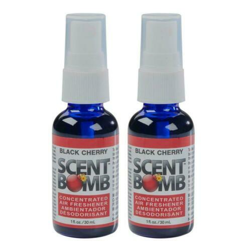 2 x Scent Bomb Air Freshener Concentrated Spray Car Fragrance Black