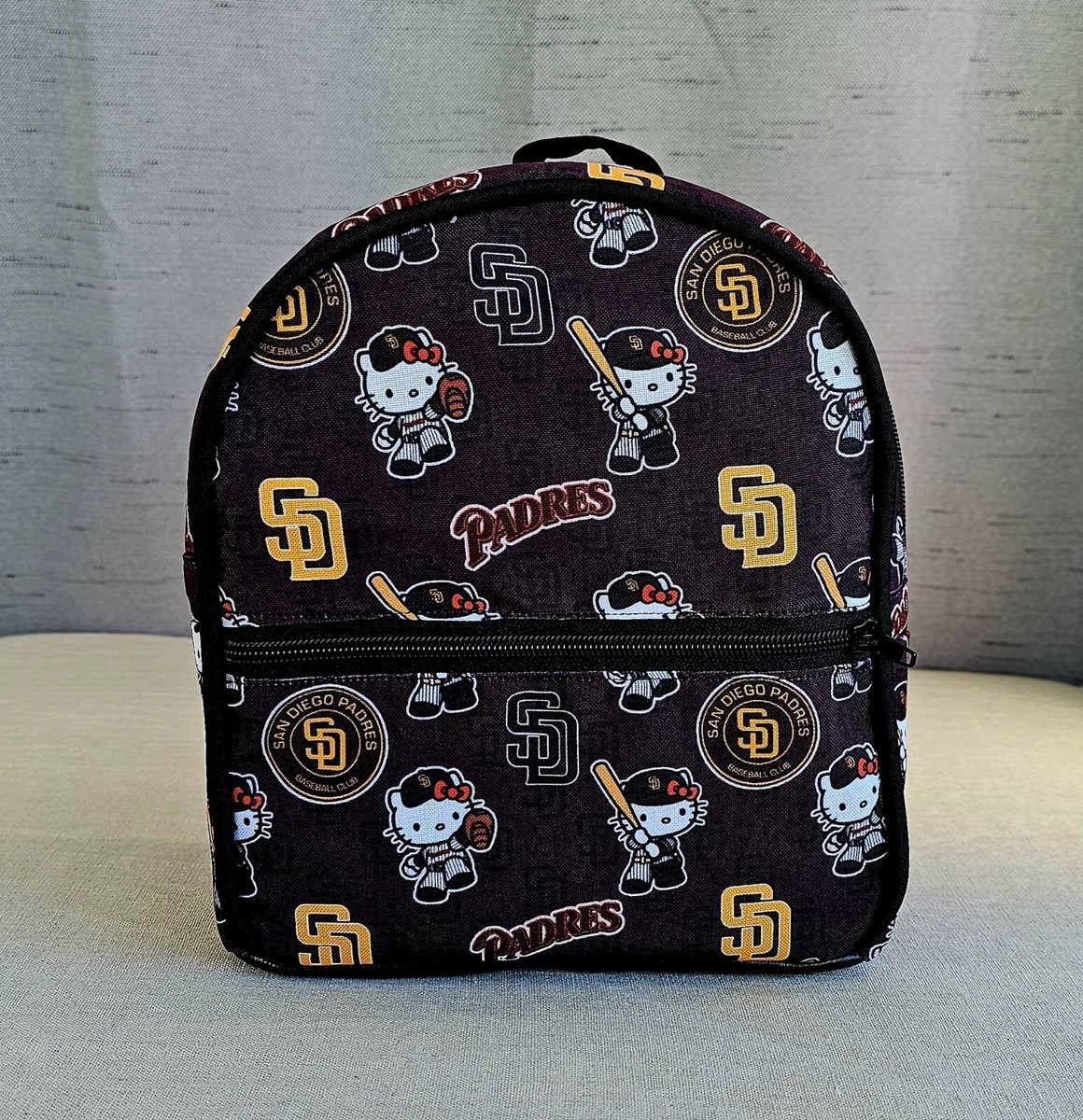 hello kitty padres backpack Fast Forward for Girls, 16 inch, Red and Grey | Large Durable Sanrio School Bag w/ Front Zip Pocket - Hello Kitty School Supplies 2 main compartments SD Kitty Custom Padres Clear