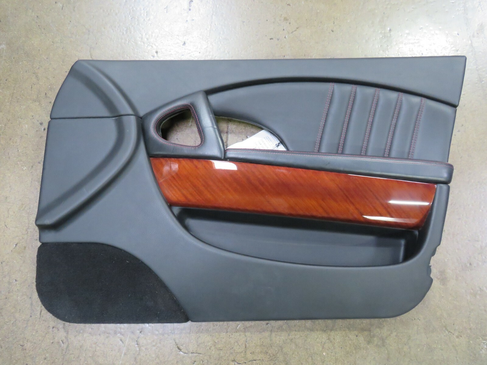 Maserati Quattroporte, RH, Right, Front Door Panel, Black / Red Stitch, Used