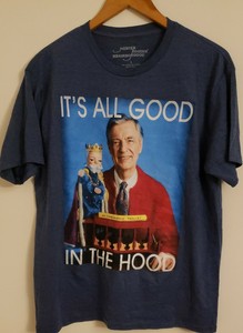 Mr Rogers Neighborhood Its All Good In The Hood T Shirt Mens L King Friday Xiii Ebay
