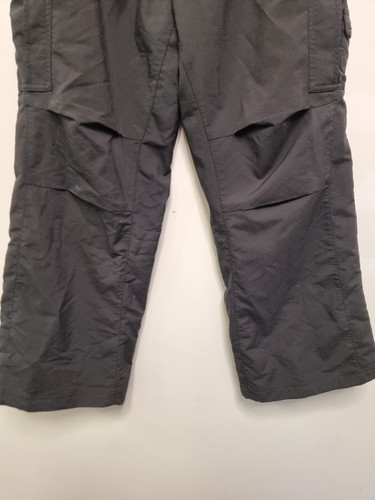 vintage nike cargo pants size 10 black track pants pockets drawsting dry fit y2k - Picture 4 of 10