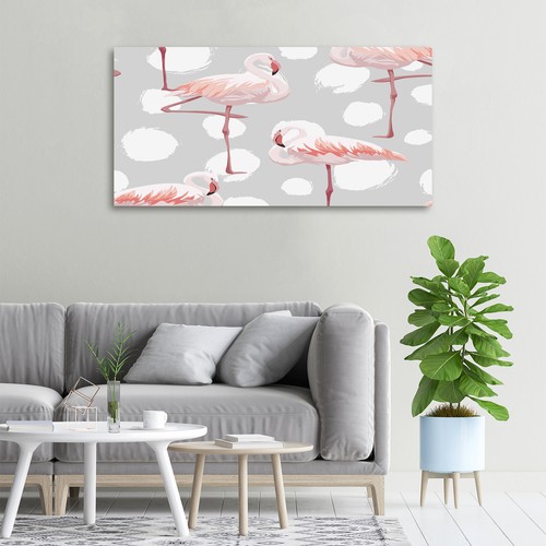 Wandbild Glas-Bild Druck auf Glas 100x50 Deko Tiere Flamingos - Bild 2 von 6