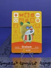 GRAHAM #324 AUTHENTIC US PACK FRESH Animal Crossing Series 4 Amiibo Card [eSE]