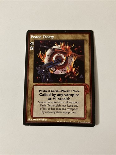 Vampire The Eternal Struggle CCG Peace Treaty