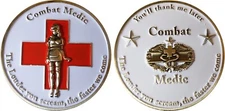 US Army Combat Medic Challenge coin "The Louder you scream" 23