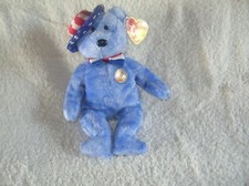VINTAGE TY Beanie Babies - FOUNDERS the Bear (BBOM July 2005) (8.5 inch)  RARE