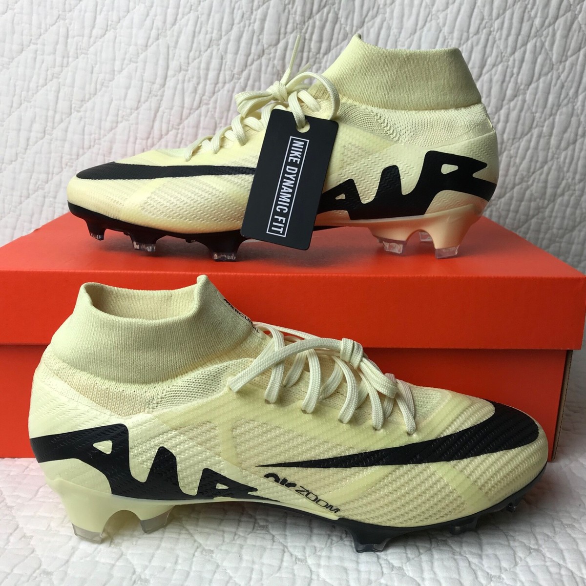 Nike Zoom Superfly 9 Pro FG Soccer Cleats Men's SZ 10 Lemonade