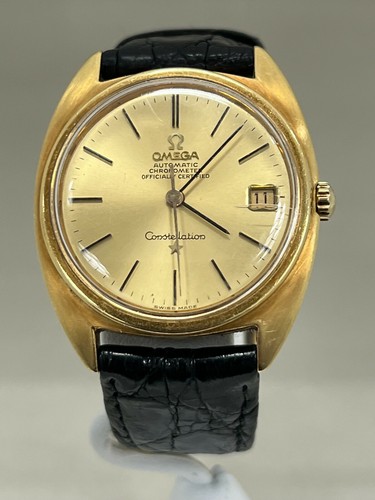 Omega Constellation Vintage Mens 18k 