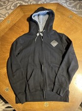 Game Of Thrones Fleece Lined Zip Up Hoodie Size S Small Black House Stark 2017