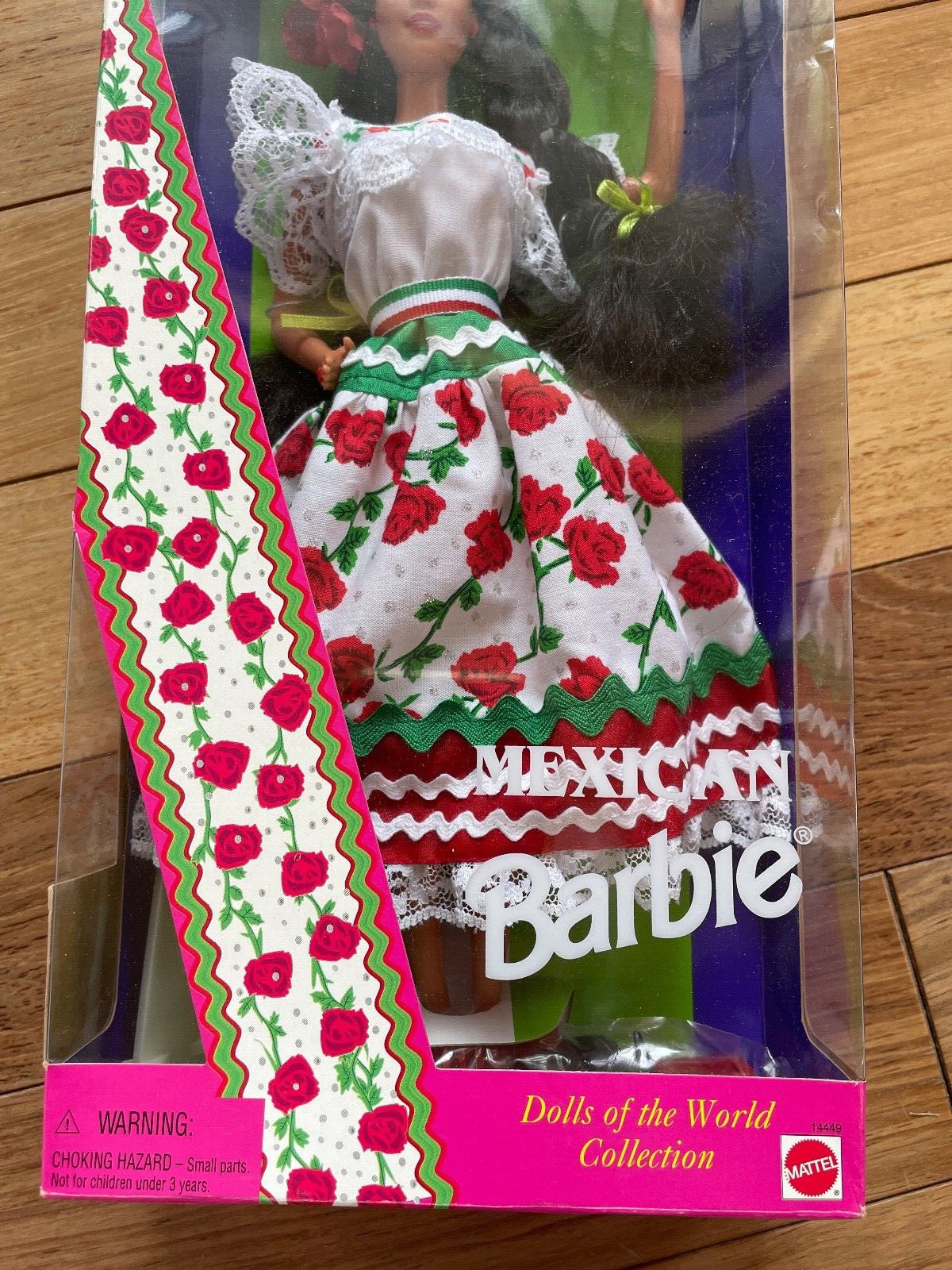 NIB 1995 MEXICAN BARBIE COLLECTOR EDITION DOLL Mattel "Dolls of the World' 14449