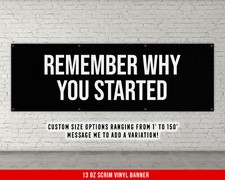 Motivational Gym Banner - Large Quote Wall Art