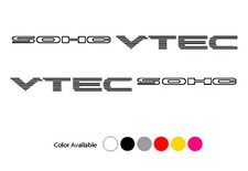 Vtec Sohc Honda Civic 16.5 X 1 Vinyl Decal Sticker - Set Of 2