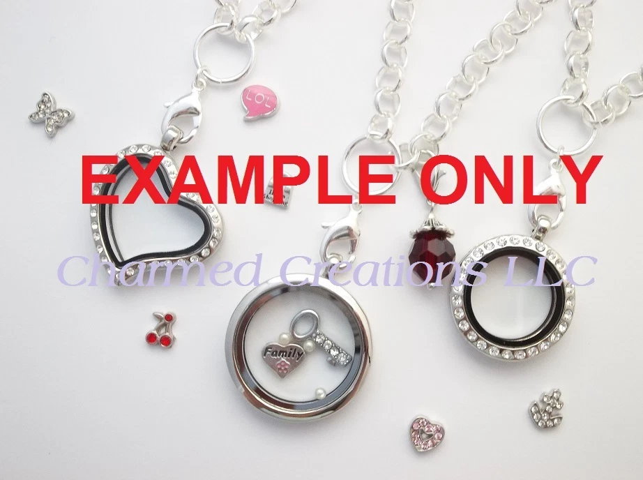 100pc Assorted Wholesale Lot Of Floating Charms For Glass Memory
