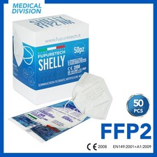 50 Mascherine FFP2 KN95 senza valvola a 5 strati filtranti certificate DPI