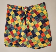 Mambo Australia Men's XL Board Shorts Multi Color Swim Trunks Mesh Lined 