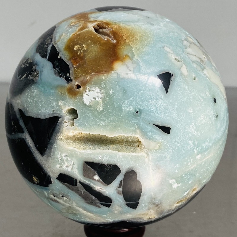 Natural amazon stone quartz ball crystal sphere healing 2000G (4.4LB)
