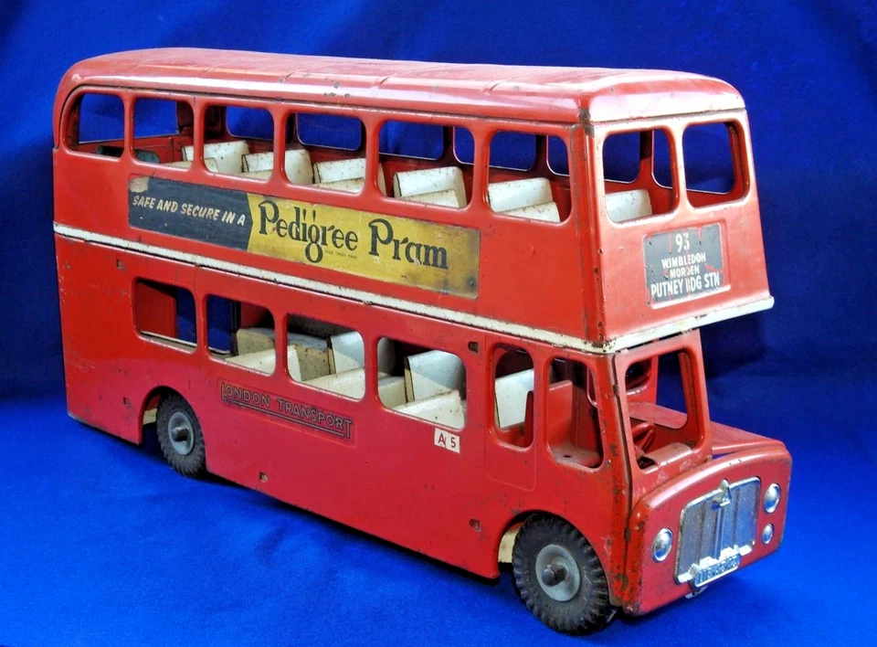 Tri-ang Líneas Hermanos 1960-63 Grande Prensado Acero Routemaster Doble Autobús - Imagen 2 de 4