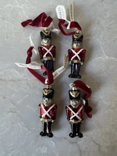 Lot of 4 New Nwt Demdaco Mercury Glass Christmas Angels Ornaments New Glitter 3”