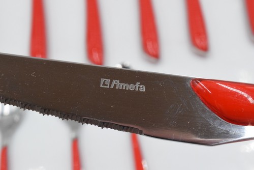 Juego de cubiertos de acero inoxidable Amefa Eclat rojo 24 piezas - Imagen 6 de 12