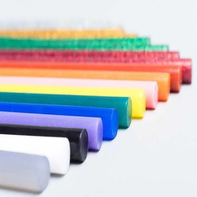 Hot Melt Klebesticks transparent mit Glitzer 7mm 10 Stück für DIY Beschichtung