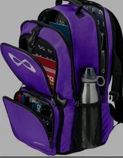Nfinity Classic Cheer Backpack & Detachable Make Up Bag Purple 