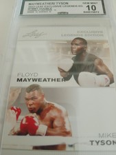 2022 Leaf Exclusive Legends Edition Mike Tyson, Floyd Mayweather Jr Gem Mint 10