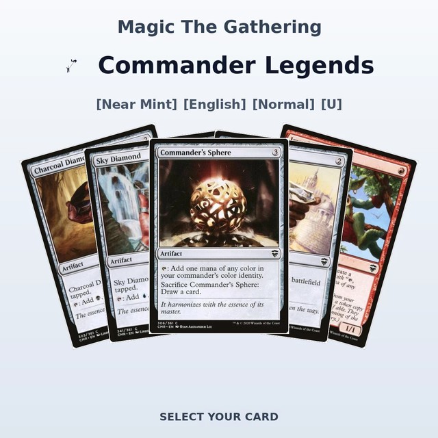 Magic The Gathering Commander Legends - Select Your Cards (NM, Normal, U)