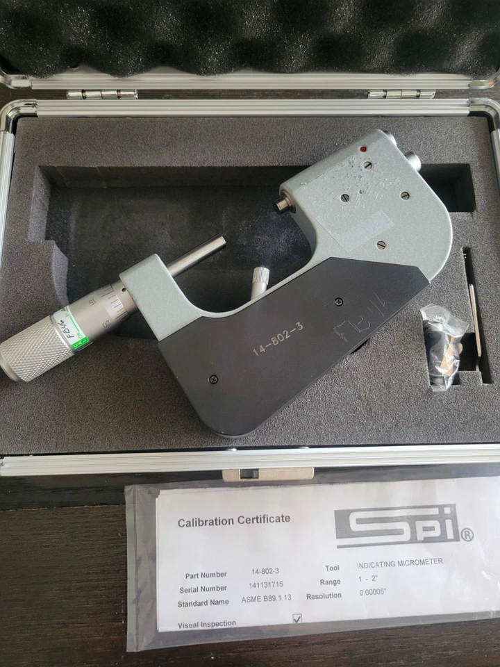 SPI Indicating Micrometer Mfg No 14-802-3 - Image 2 of 4