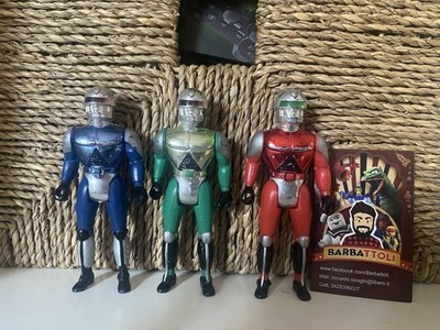 Vintage 1994 Soma Sonic Man Rangers Chrome Figur 9,5''