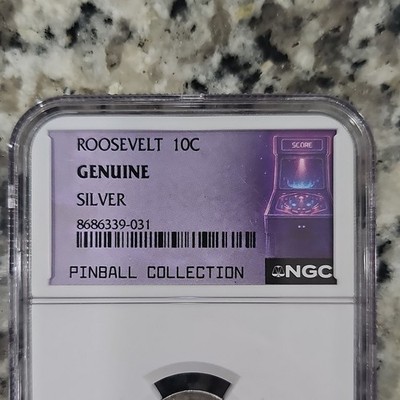 RARE NGC PINBALL COLLECTION!!! SILVER 1952 Roosevelt Dime NGC