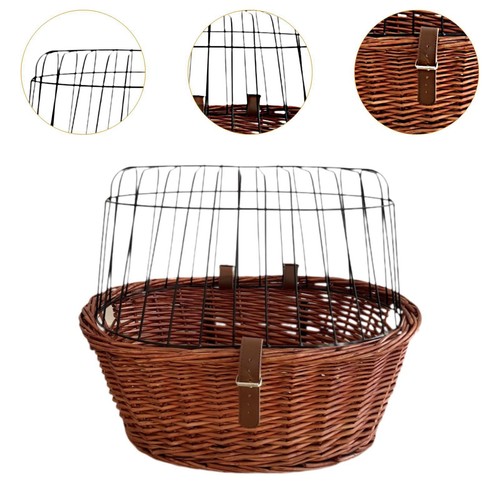 Dog Bicycle Basket Stylish Pet Carrier for Kitten Small Dogs, Cats Shopping - Picture 2 of 7