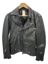 JACK ROSE RIDERS JACKET DOUBLE 2 SHEEP LEATHER Black 220701J Used