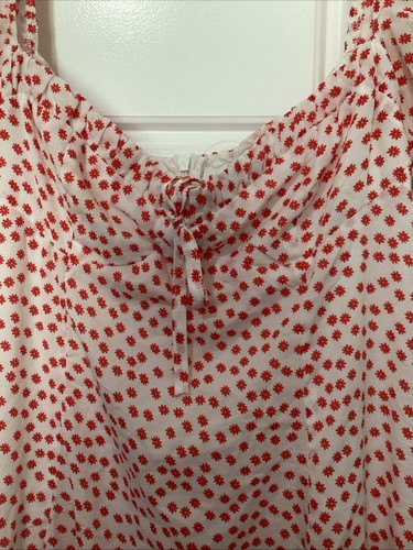 Princess Polly Milkmaid Floral Puff Sleeve Midi Dress size 8 Easter Spring Tea - Picture 3 of 5