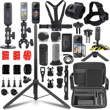 Accessories Kit for Insta360 X5,Included Carrying Case with Belt,135Cm Selfie St