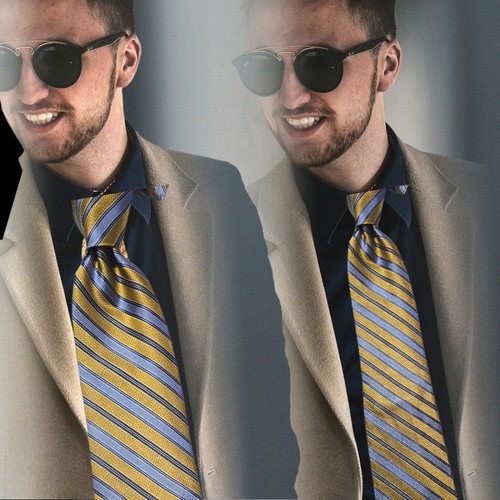 🔥ROBERT TALBOTT CARMEL HAND-SEWN IN CA, PREPPY PREMIUM SILK NECKTIE, NWT $135 - Picture 3 of 11