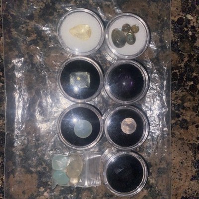 Natural Gemstone Collection Blk Agate, Amethyst, Tigers Eye, Quartz, Aquamarine