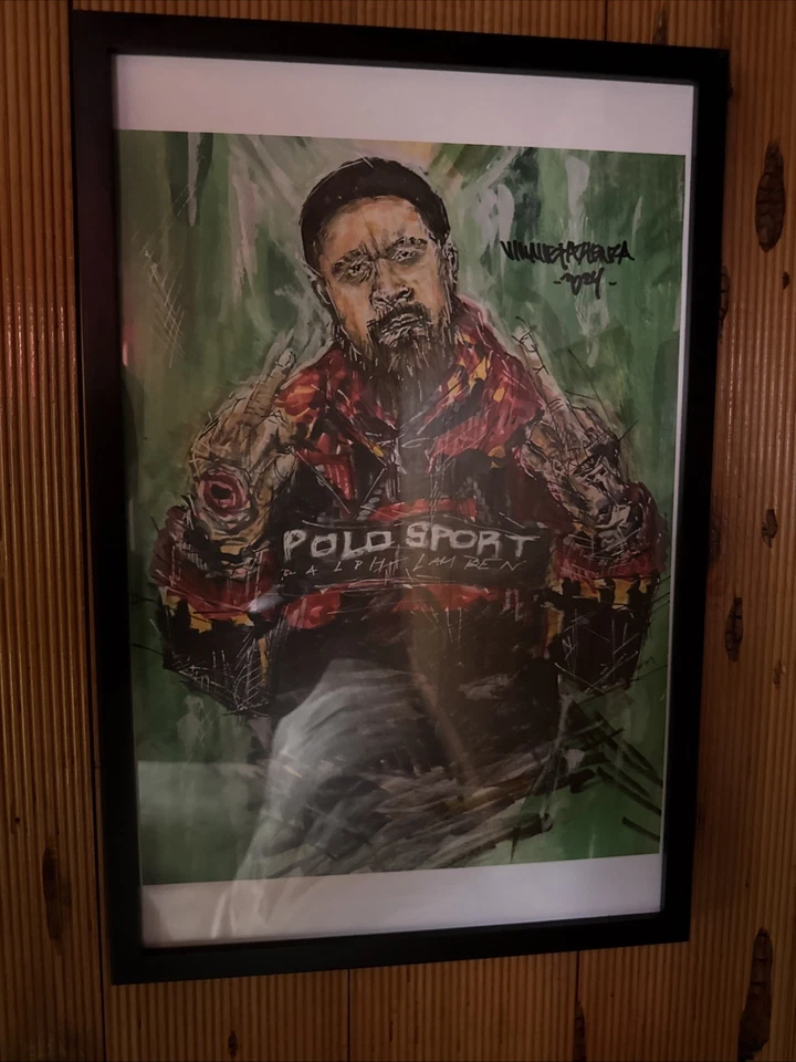 Jedi Mind Tricks Singed by Vinnie Paz Framed Rare Art Print Poster - Image 2 of 3