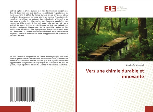 Vers Une Chimie Durable Et Innovante Abdelhafid Mimouni Taschenbuch FranzöSisch-image