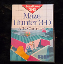 SEGA Maze Hunter 3-D CIB (Sega Master System) Action Adventure 1987 Manual